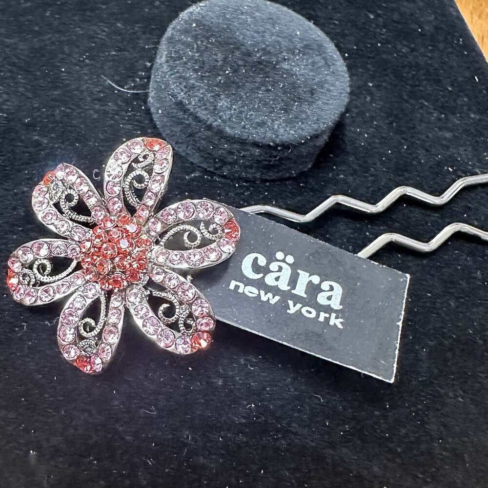 Cara New York Rhinestone Hair Pin Elegant Fancy Wedding Prom Formal Gorgeous NEW